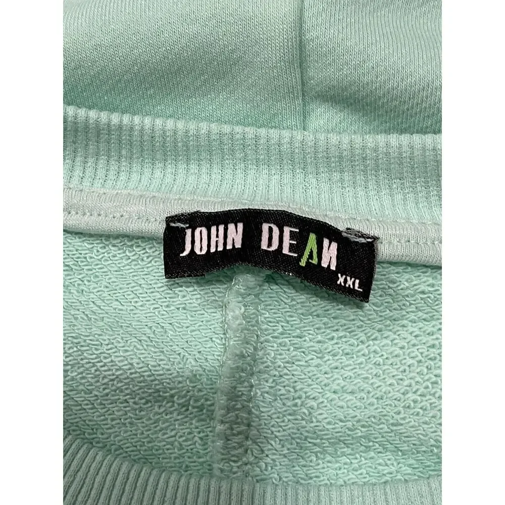 John Dean Shirt Mens 2XL Sweater Beaded By Any Means Pullover Green N155